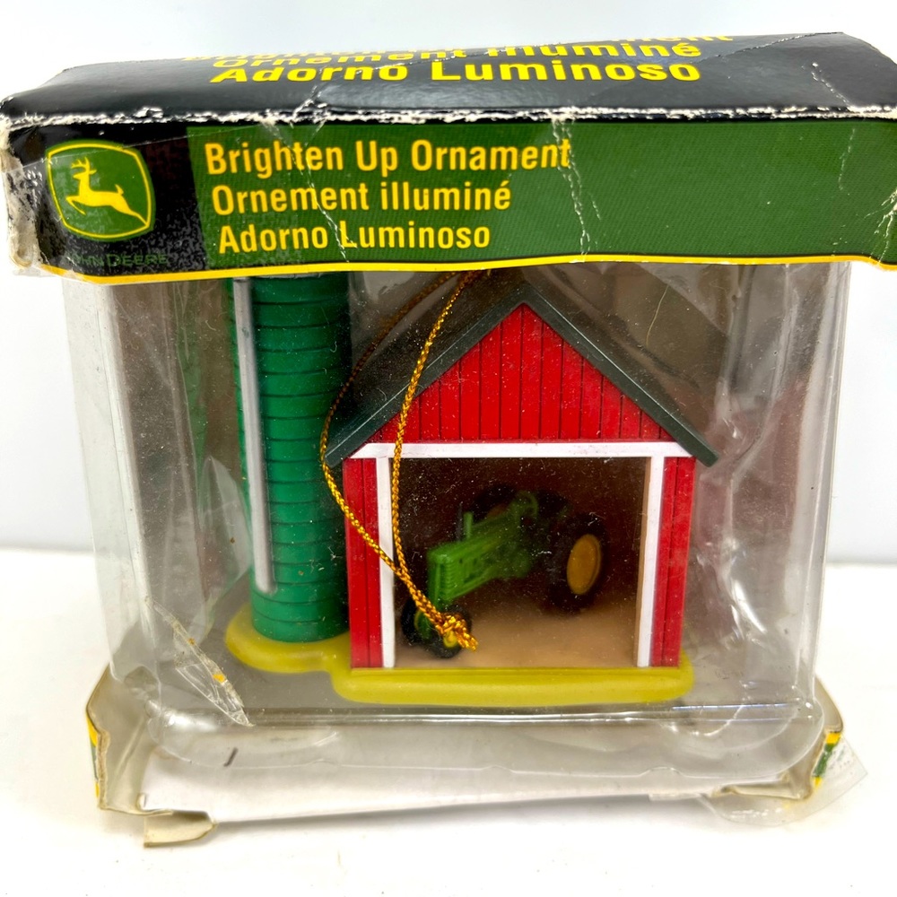 ohn Deere Brighten Up Tree Ornament Enesco Tractor.